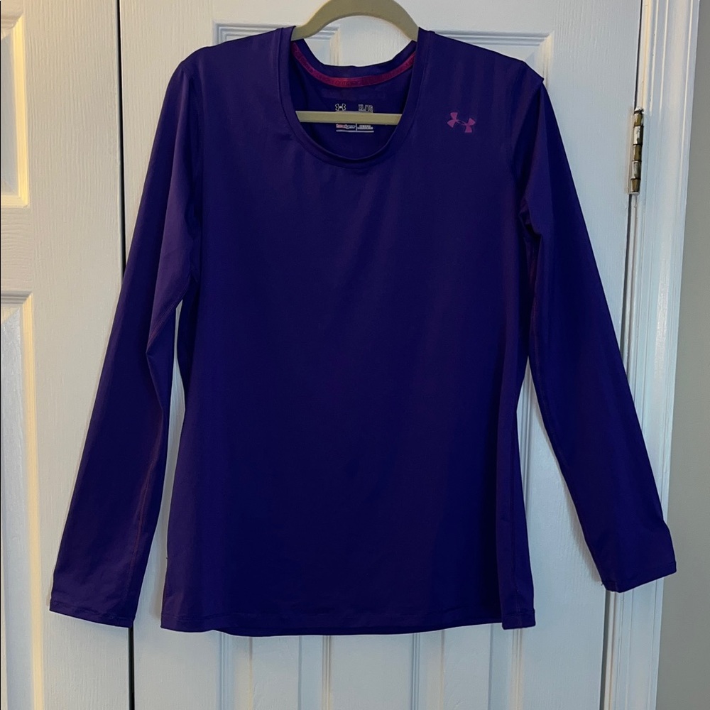 Under Armour Womens XL Long Sleeve Shirt in Deep Purple